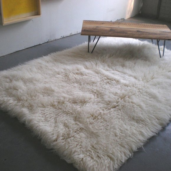 BRAND NEW 5x7 FLOKATI RUG | LONG 3.5" WOOL PILE | GREAT QUALITY | WOOL AREA RUG - Picture 1 of 5